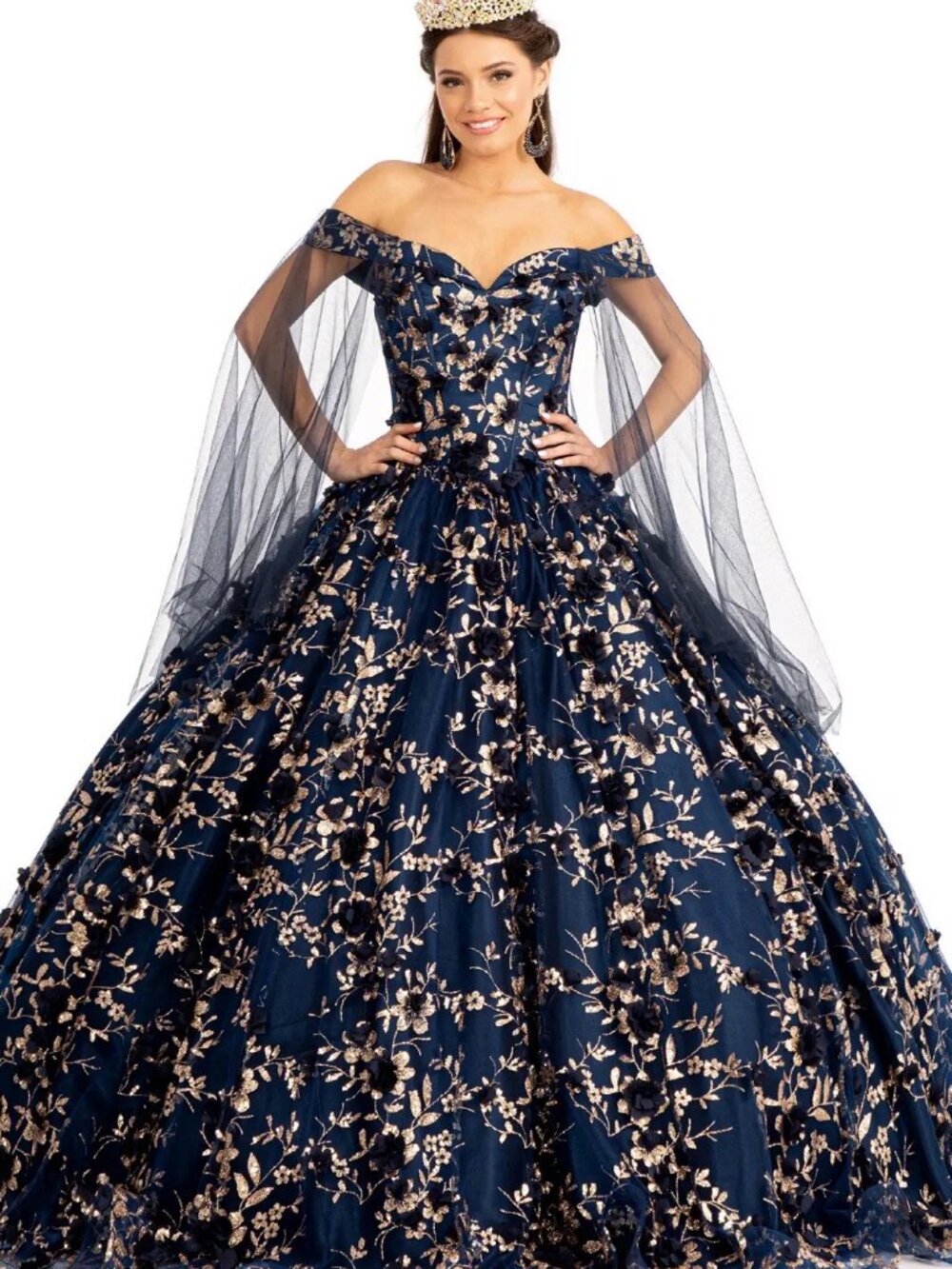 NEW NAVY Sequin & Mesh Sweetheart Evening Gown Floor Length Embellished GL1970